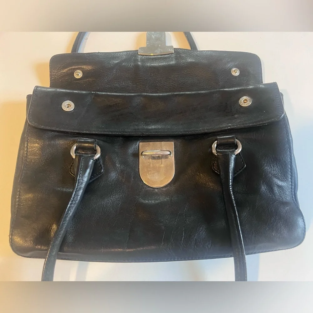 Prada Black Leather Satchel - Picture 10 of 13